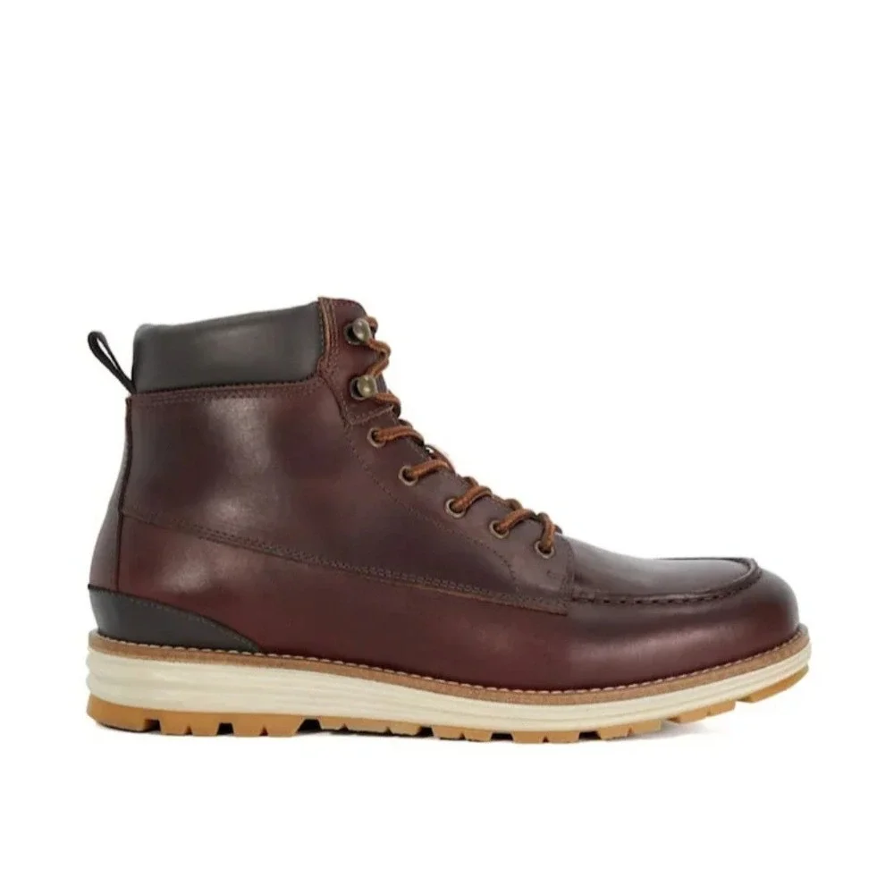 Dune London Brown Cillian Apron Wedge Hiker Boots Men Size 9